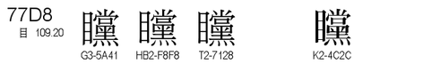 U+77D8